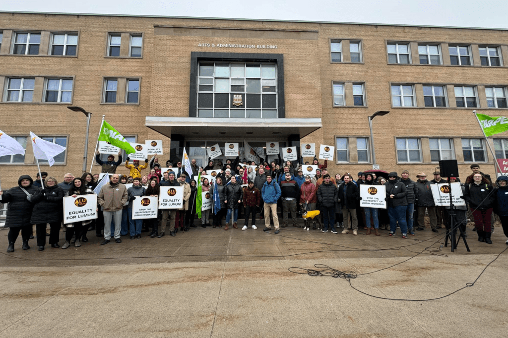Solidarity with LUMUN rally for Education at Memorial University of Newfoundland and Labrador